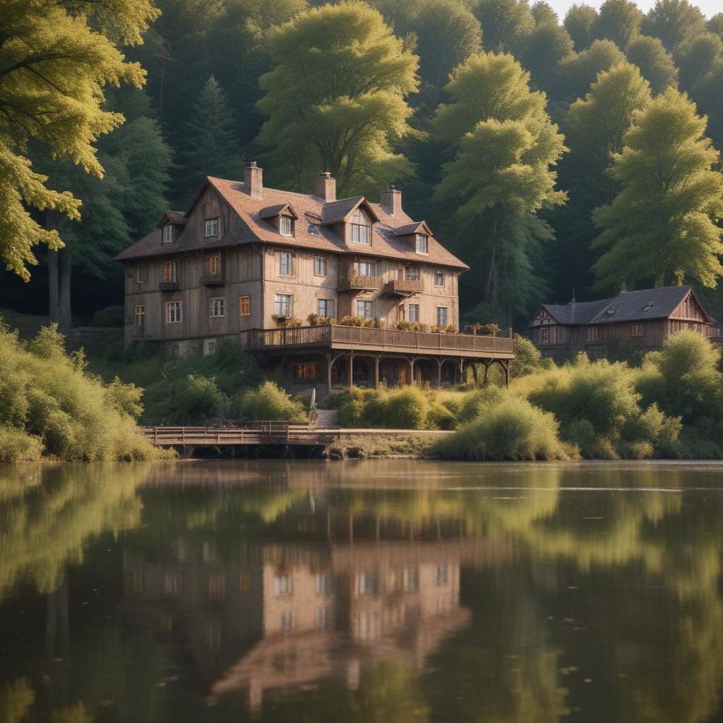 Отель на берегу Волги в загородной зоне